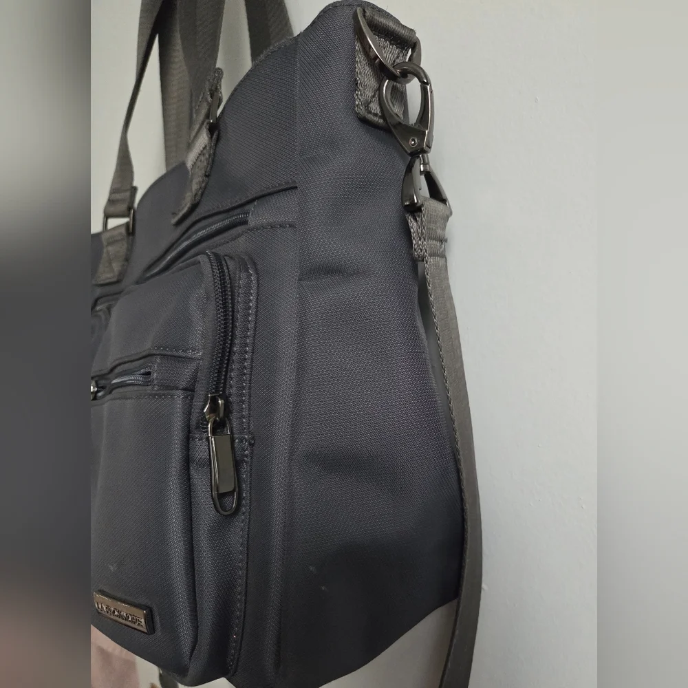 La Packmore Professional Laptop Tote Work Bag in Charcoal